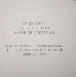 SFERRA Luxurious Blue and Cream Throw